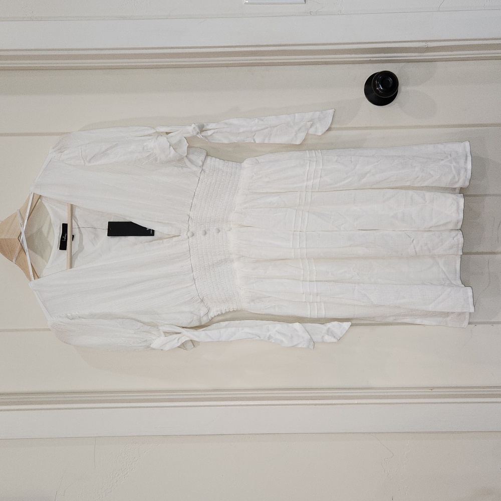 White mini dress